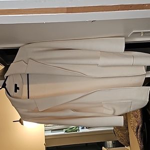 Cream sweater blazer